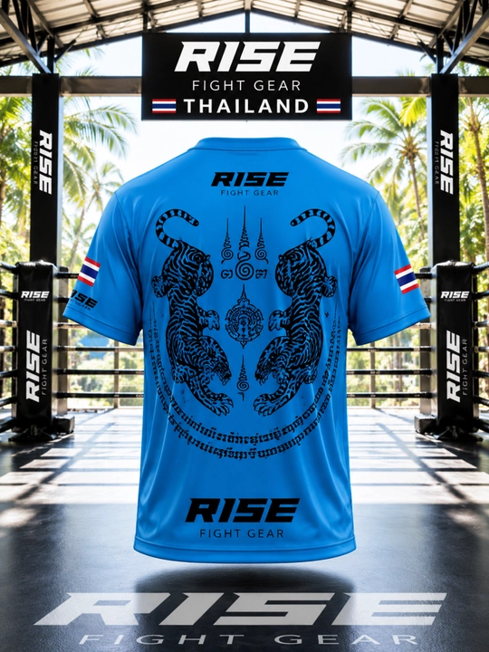 RISE Muay Thai Premium Dry Fit Mashg’ulot Futbolkasi sport va trenerovka uchun