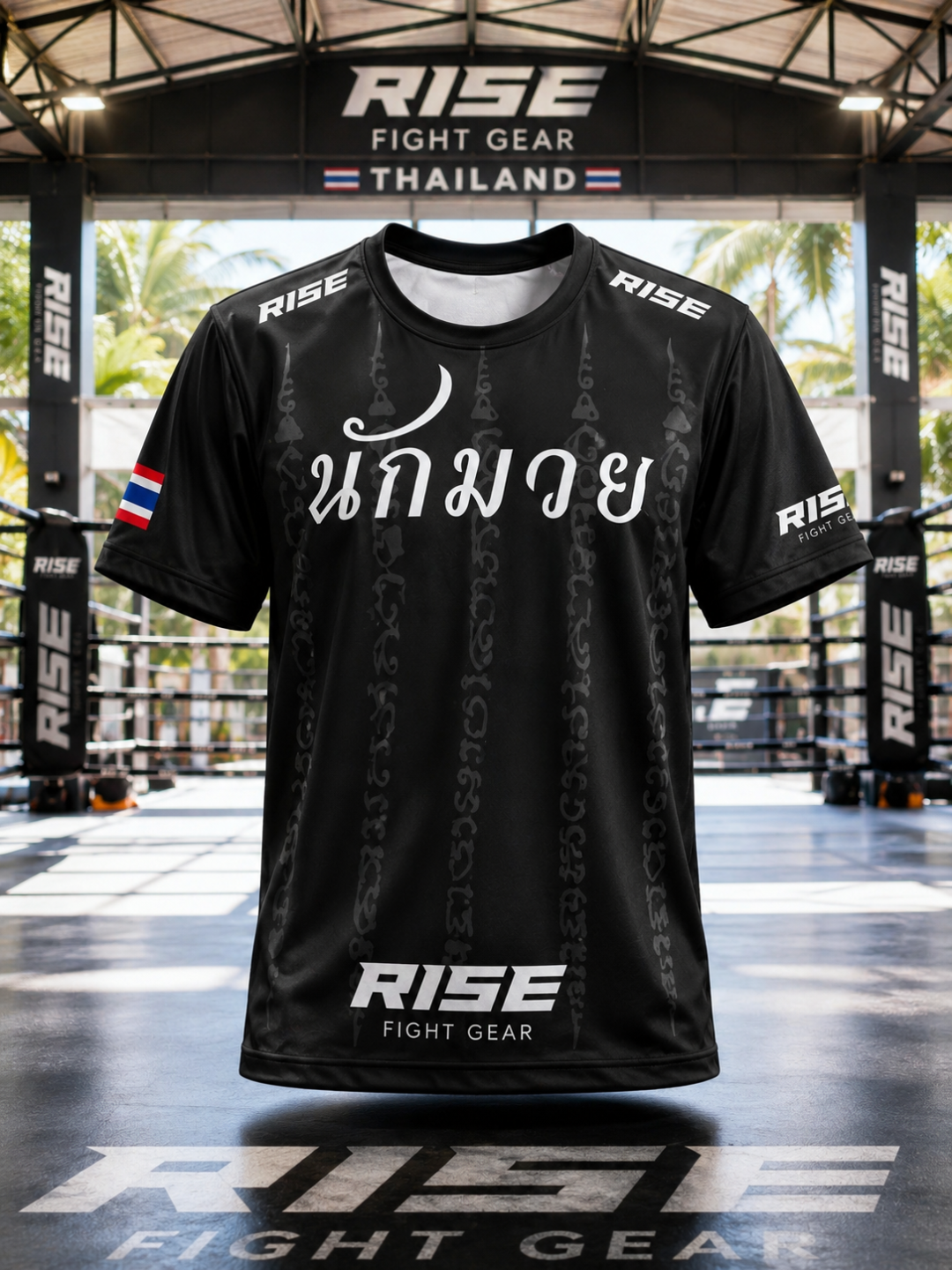 Футболка спортивная RISE Fight Gear Muay Thai Dry Fit мужская - 