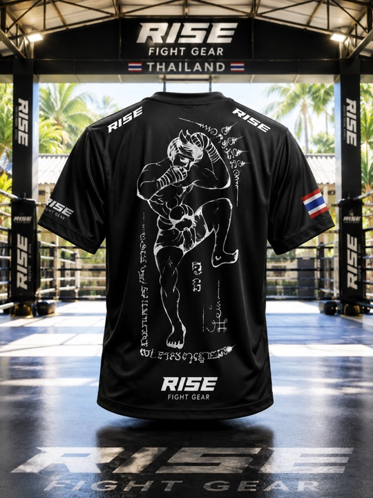 RISE Muay Thai Premium Dry Fit Mashg’ulot Futbolkasi sport va trenerovka uchun