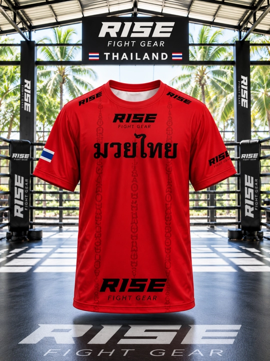 Футболка спортивная RISE Fight Gear Muay Thai Dry Fit мужская - 