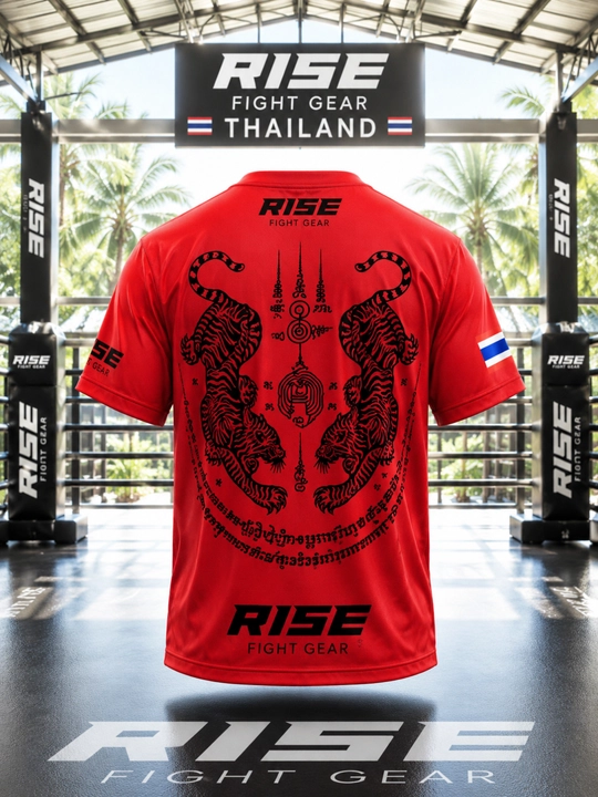 RISE Muay Thai Premium Dry Fit Mashg’ulot Futbolkasi sport va trenerovka uchun