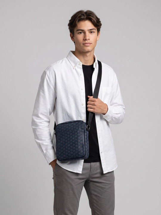 Мужская сумка через плечо, в стиле Goyard