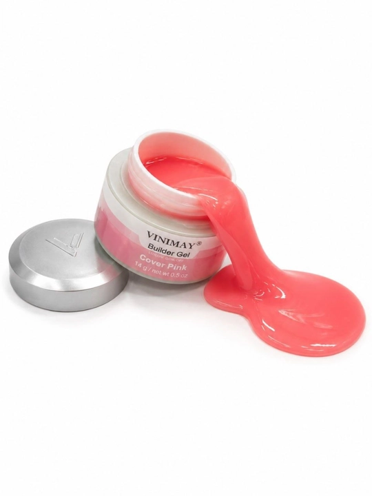 VINIMAY Builder Gel Cover Pink modellashtiruvchi gel, kamuflyaj pushti rang, 14 g