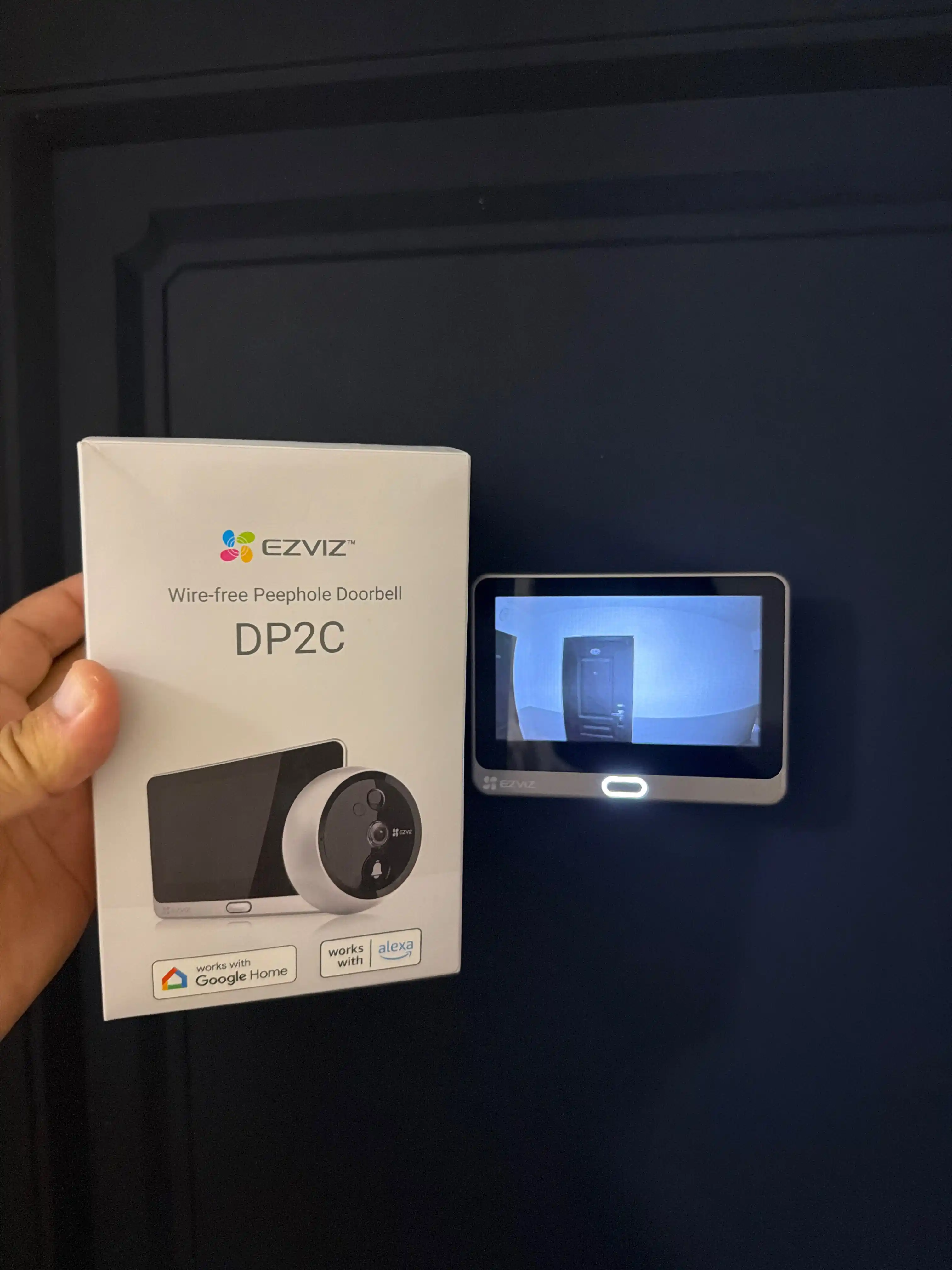 Aqlli videoglazok Wi-Fi EZVIZ DP2C 2MP, kamera, eshik glazogi, domofon, qo‘ng‘iroq