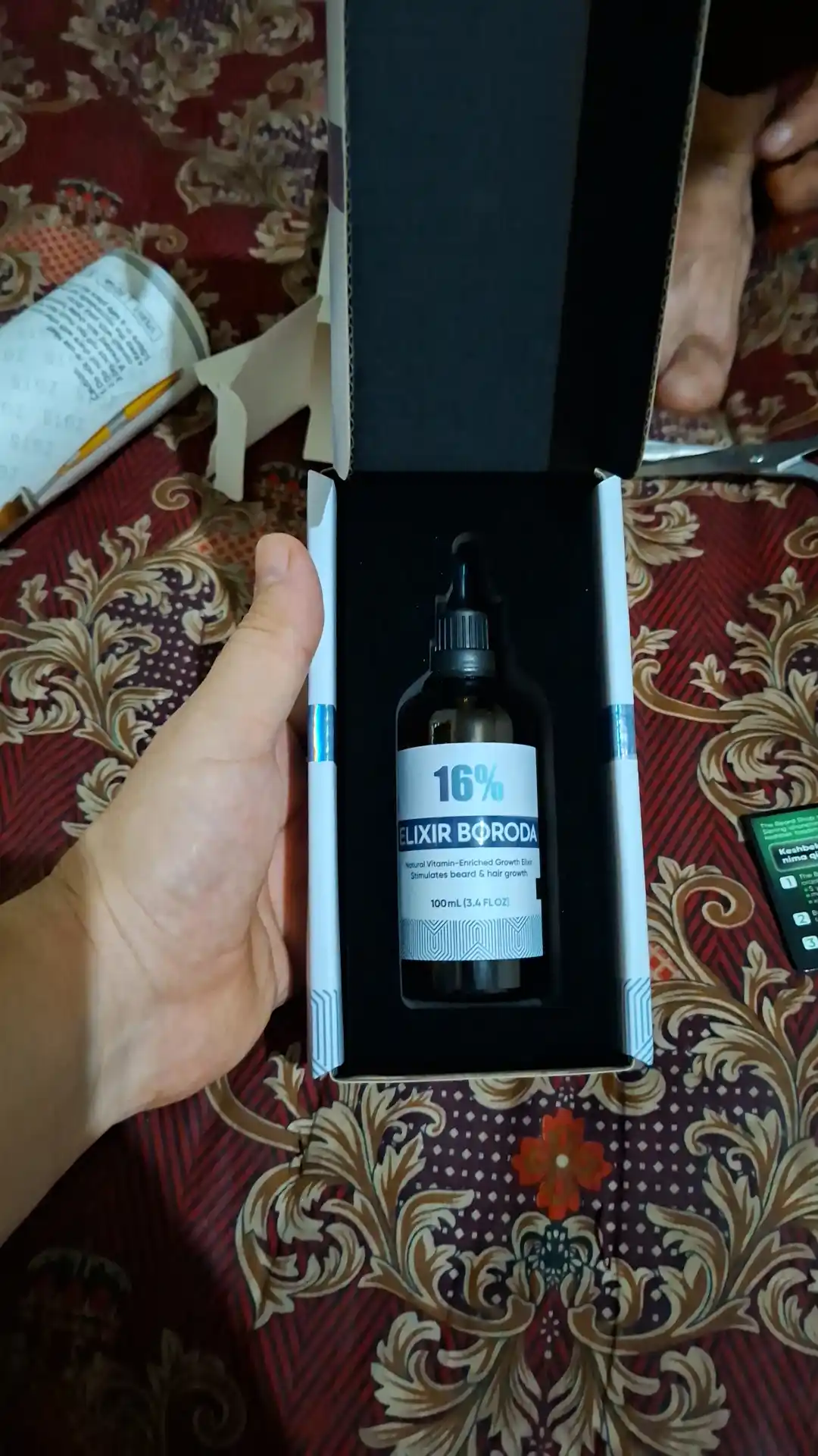 Elixir Boroda 16% – средство для роста волос и бороды Миноксидил