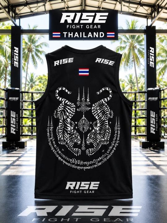 RISE Fight Gear Muay Thai sport maykasi Dry Fit erkaklar uchun