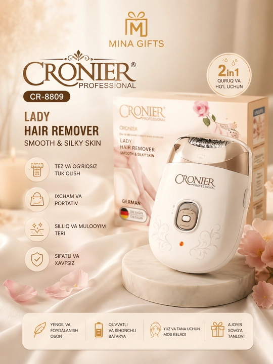 Epilyator ayollar uchun Cronier CR-8809 - 