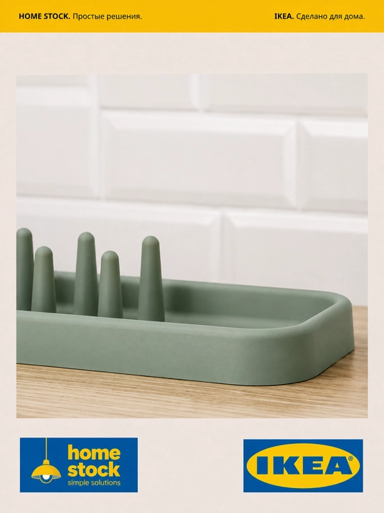 IKEA сушилка органайзер для посуды, тарелок и приборов, 48 см, IKEA STAMLING