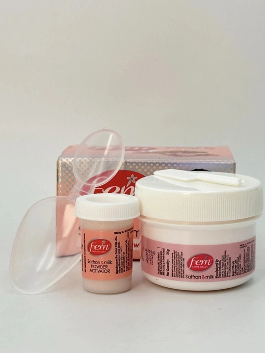 Qosh va yuzdagi keraksiz tuklarni oqartiruvchi krem FEM Creme Bleach Saffron & Milk, 40 g