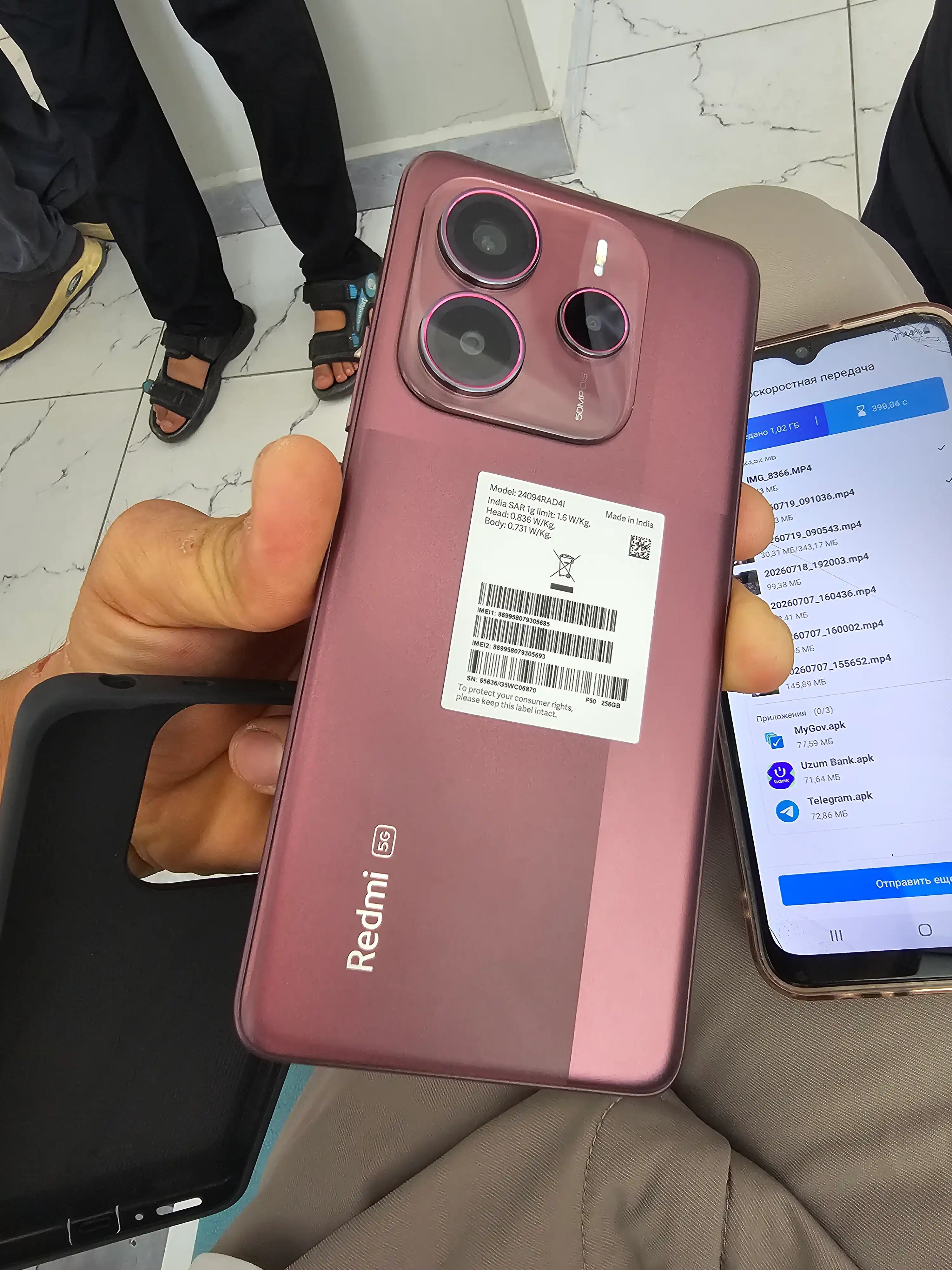 Smartfon Redmi Note 14 5G, 8/256 GB, 5110 mA/soat, 50 MP kamera, 1 yillik kafolat