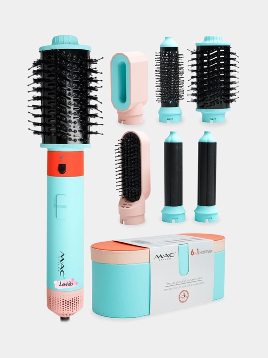 MAC styler soch uchun fen MC-6766, 6 tasi 1 da, havoda tekislash va avtomatik tekislash