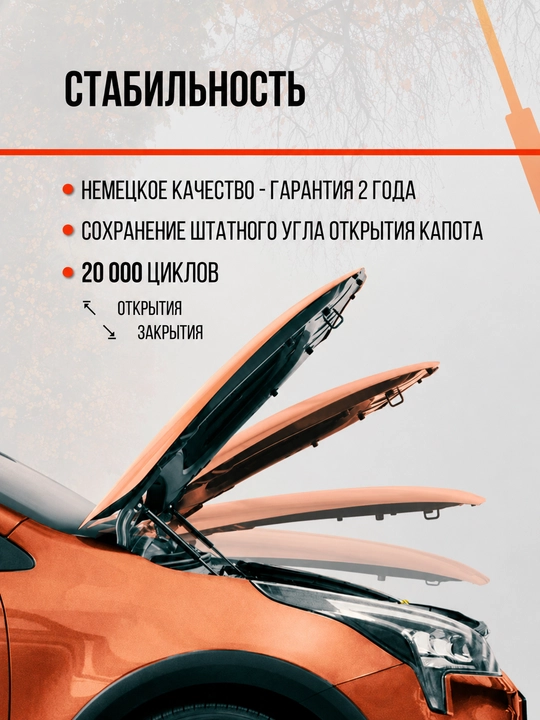 Hyundai Tucson / Kia Sportage / Kia Seltos uchun AVTOUPR kaput amortizatorlari