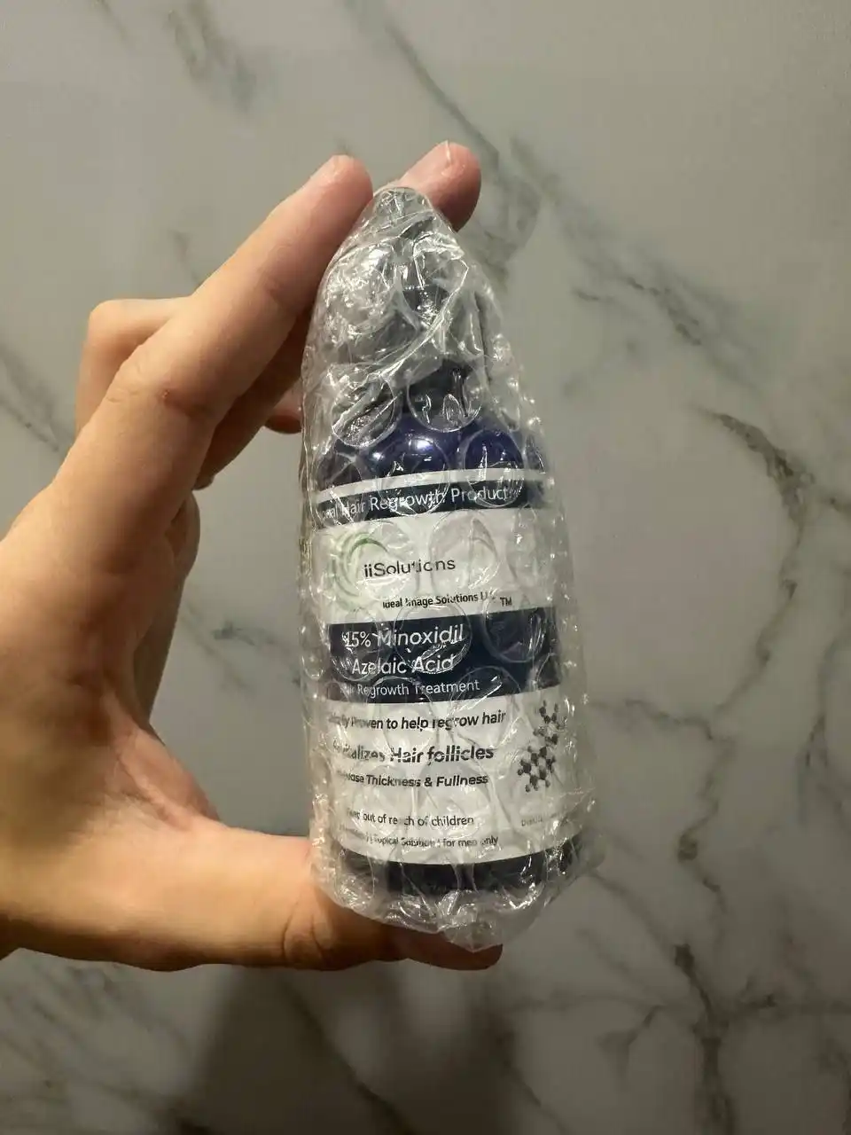 IiSolutions minoksidil 15% soch va soqol uchun, Minoxidil 15%