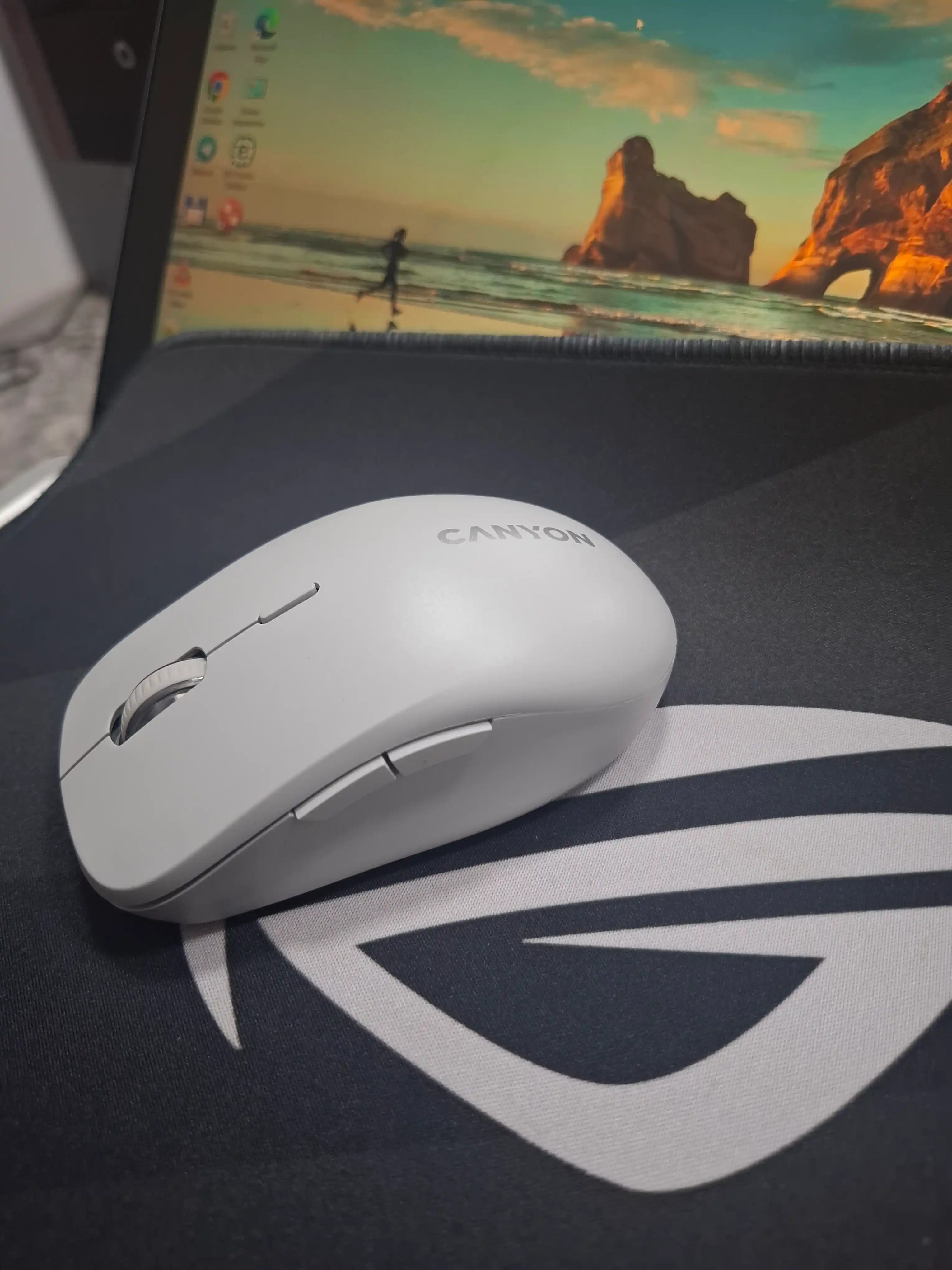 Simsiz sichqoncha  Canyon MW-12, Dual Mode, Bluetooth, 2.4GHz, ovozsiz