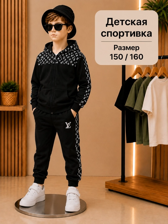 Bolalar sportivkasi, sport kostyum, kapyushonli kostyum - 