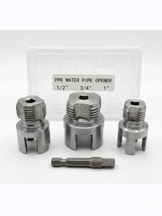 Набор Насадка для нарезки резьбы, для полипропилена, 3 шт 3/4"x1/2 х 1"