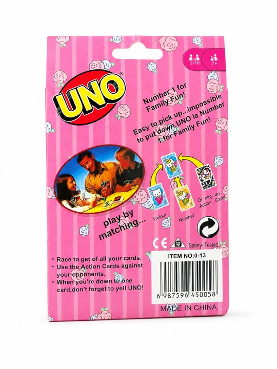 Kompaniya uchun UNO Hello Kitty, Stitch, Tom & Jerry, Labubu stol o'yinlari