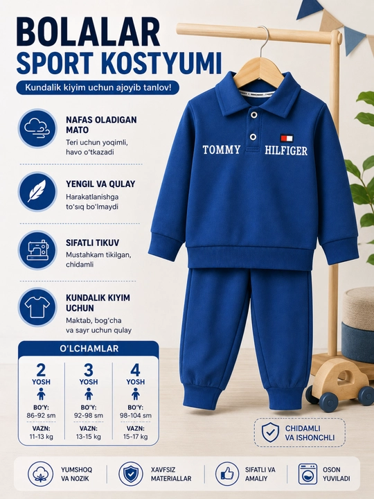 Спортивный костюм для мальчика, детская двойка кофта и штаны, 2-4 года, на каждый день