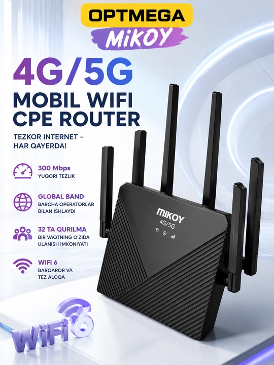 Wi-Fi роутер CPE, 4G 5G, с SIM-картой, двухдиапазонный роутер