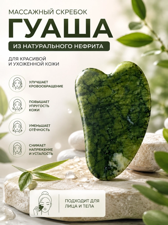 Yuz va bo‘yin uchun tasodifiy rangli guasha massaj vositasi