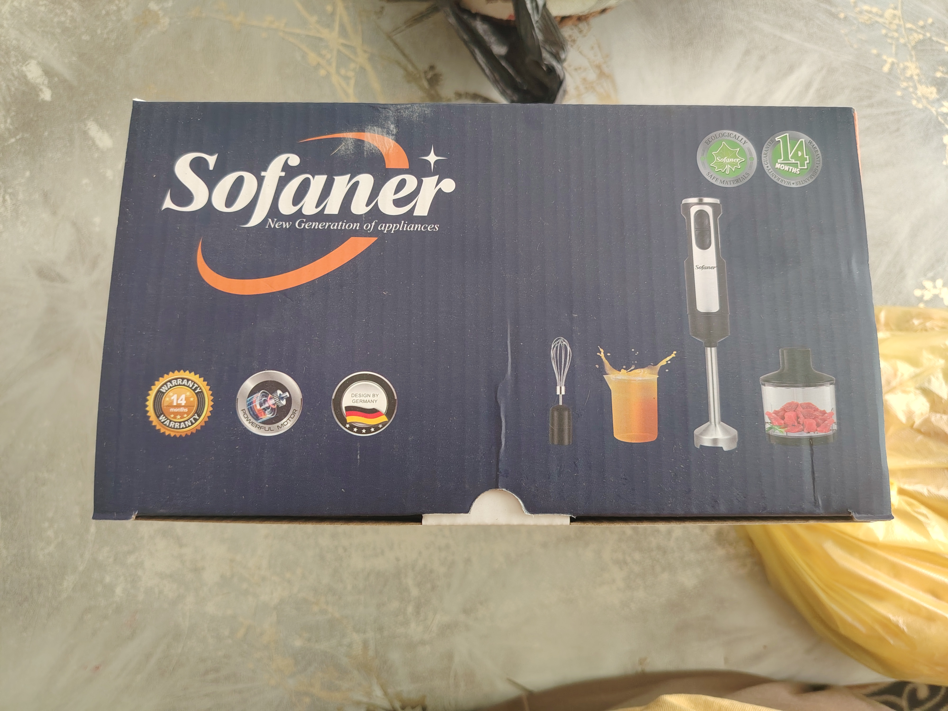 Sofaner 4 в 1: миксер, ручной блендер, чаша, мощность 600 Вт