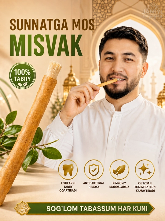 Misvoq og‘iz bo'shlig'i parvarishi uchun tabiiy Misvak