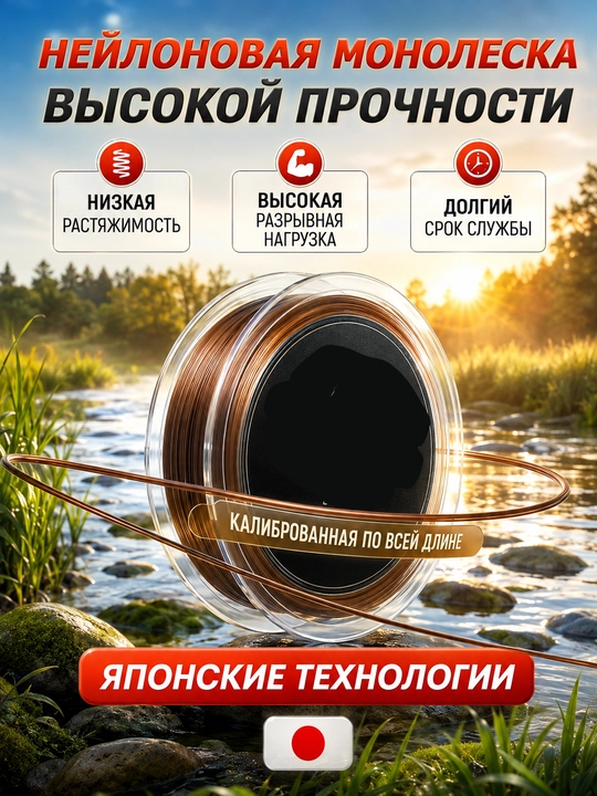 Baliq ovlash uchun monofilament leskalar — mustahkam va chidamli baliqchilik ipi
