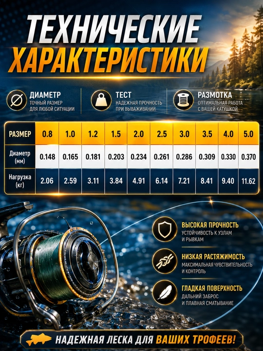 Baliq ovlash uchun monofilament leskalar — mustahkam va chidamli baliqchilik ipi
