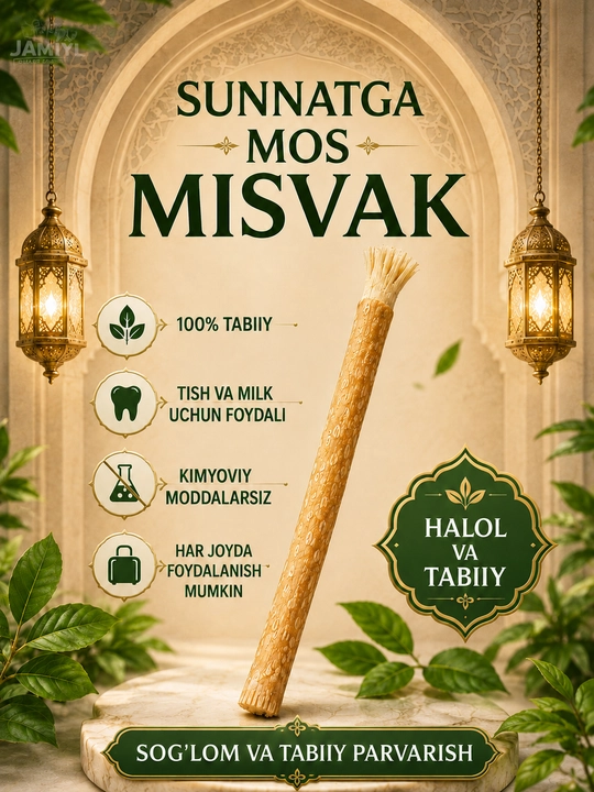 Misvoq og‘iz bo'shlig'i parvarishi uchun tabiiy Misvak