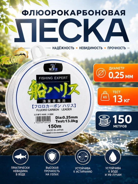 Baliq ovlash uchun monofilament leskalar — mustahkam va chidamli baliqchilik ipi - 