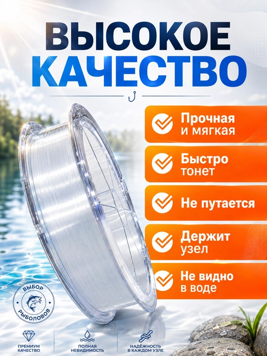 Baliq ovlash uchun monofilament leskalar — mustahkam va chidamli baliqchilik ipi