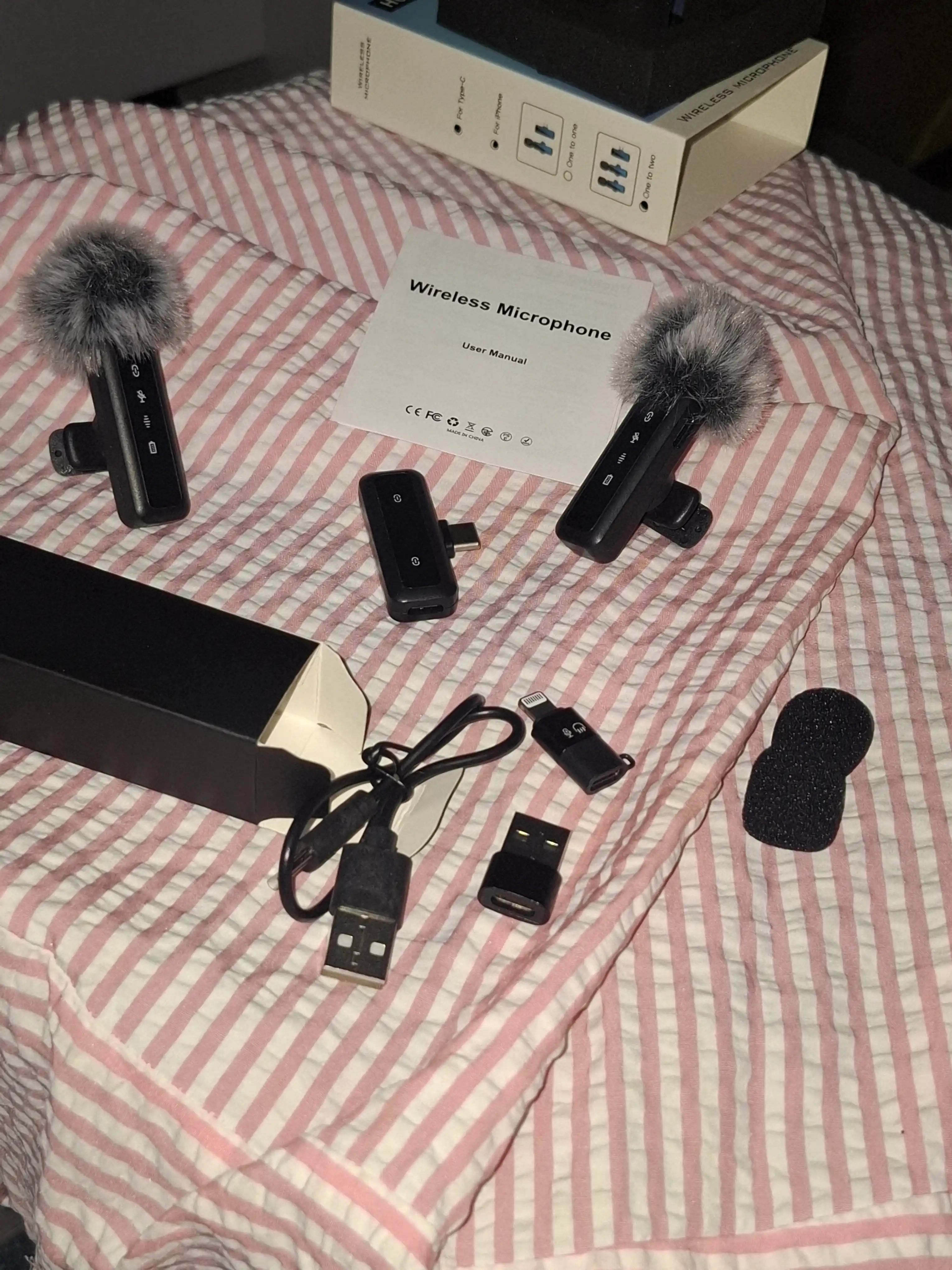 Mikrafon, mikrofon, mini mikrafon, simsiz mikrofon, petlichka, iphone va android uchun,anc