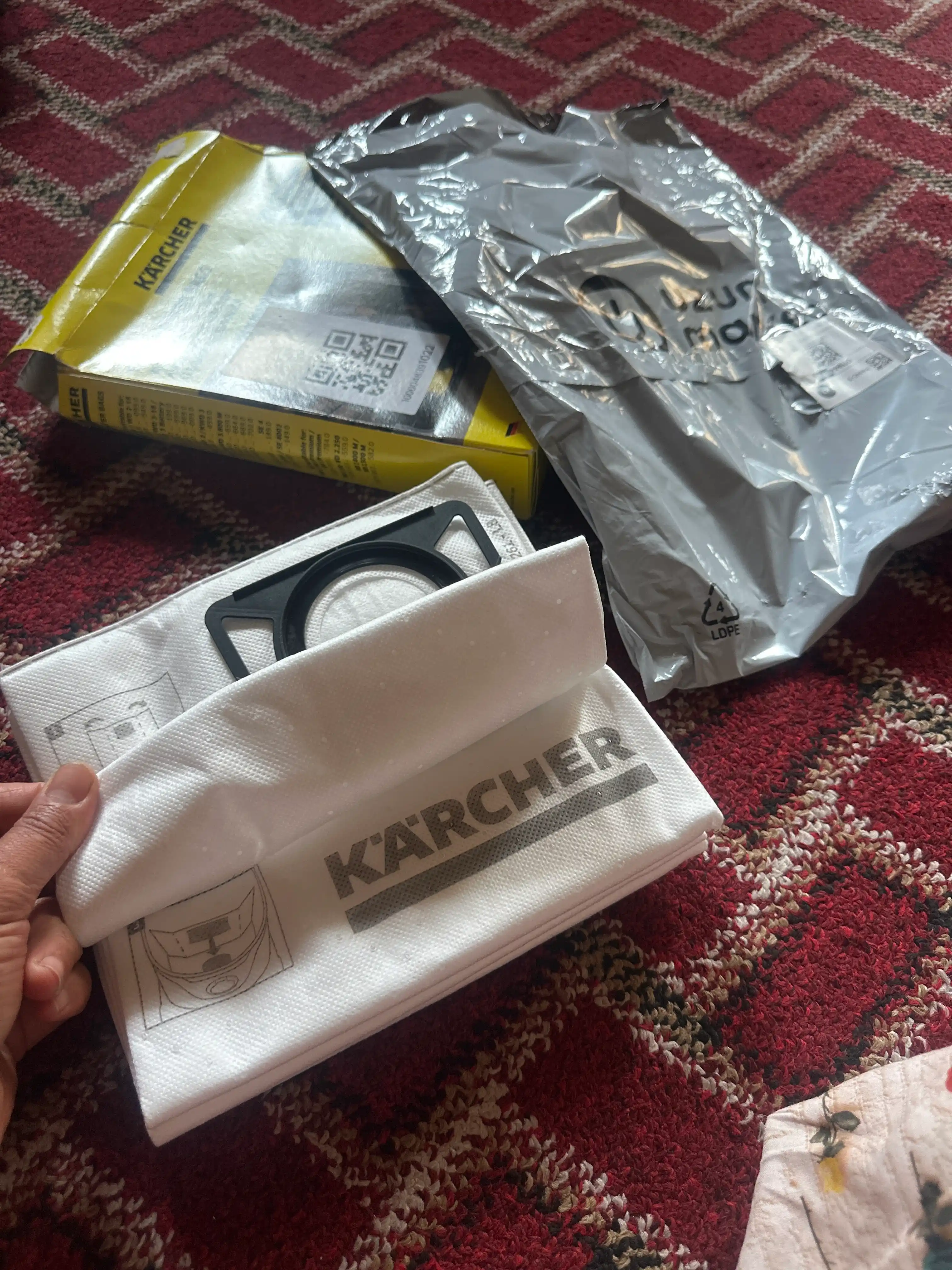 Karcher WD 2/3, SE 4001/4002, 4 шт Фильтр-мешки для пылесосов серии 2.863-314.0