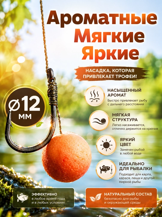 Плавающие мини-бойлы для рыбалки