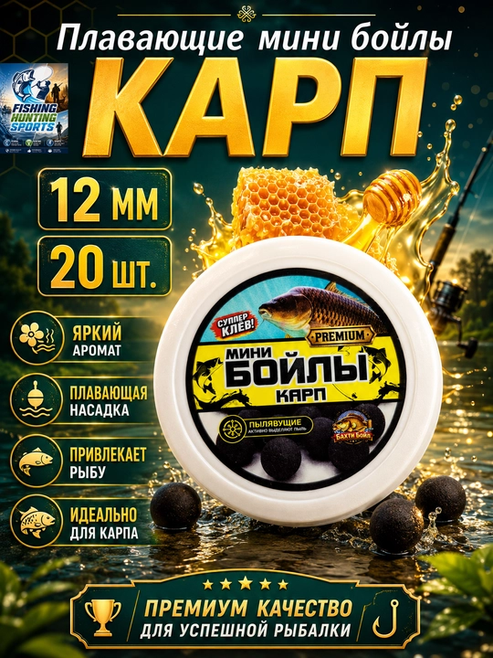 Плавающие мини-бойлы для рыбалки - 