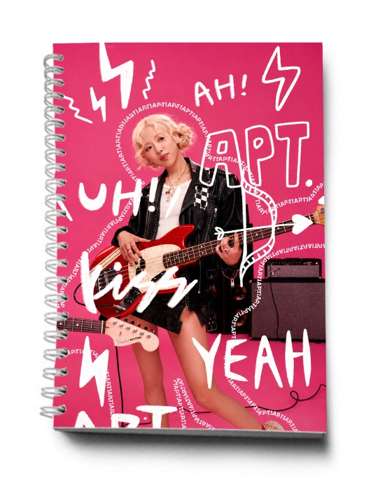 BLACKPINK, K-POP, Bloknot va Planner 2 tasi 1 da - 30 varaqli, 2 bo'limli