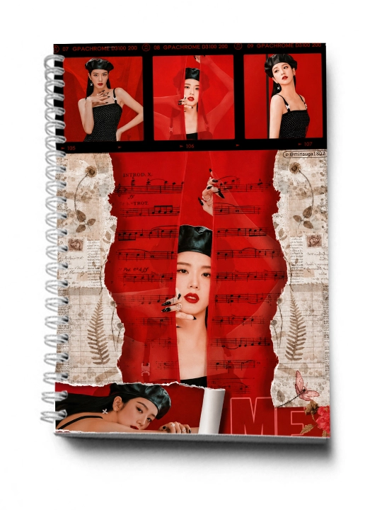 BLACKPINK, K-POP, Bloknot va Planner 2 tasi 1 da - 30 varaqli, 2 bo'limli