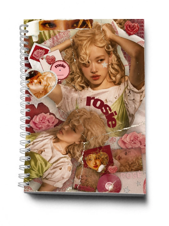 BLACKPINK, K-POP, Bloknot va Planner 2 tasi 1 da - 30 varaqli, 2 bo'limli