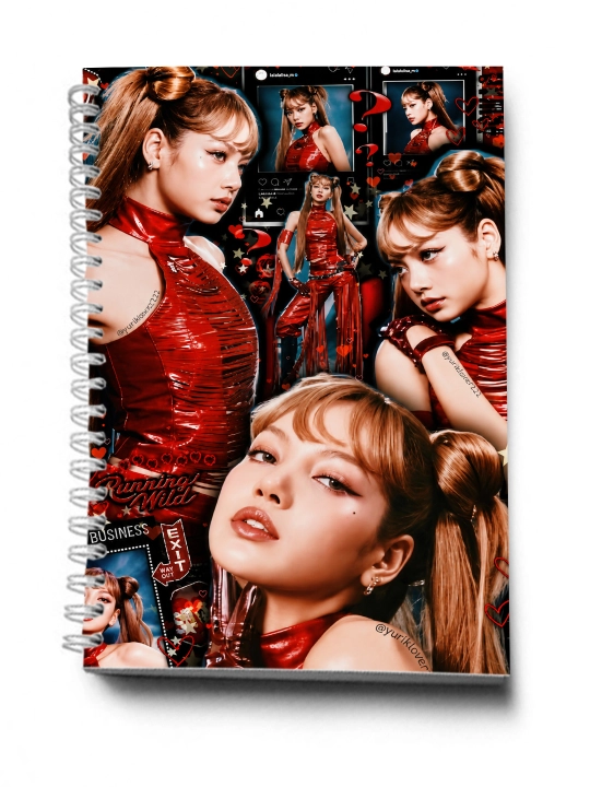 BLACKPINK, K-POP, Bloknot va Planner 2 tasi 1 da - 30 varaqli, 2 bo'limli
