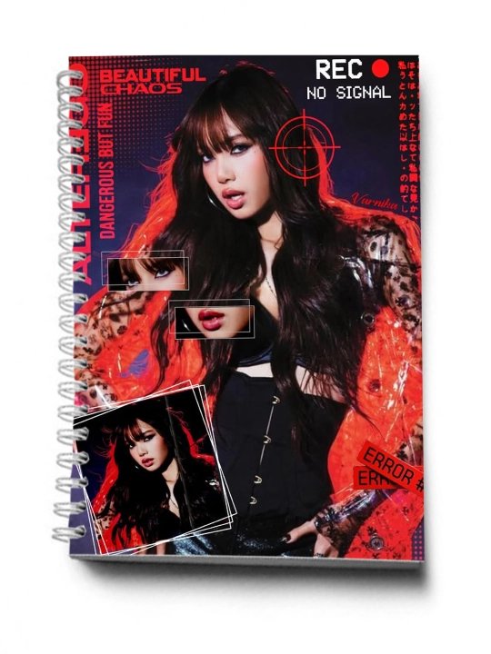 BLACKPINK, K-POP, Bloknot va Planner 2 tasi 1 da - 30 varaqli, 2 bo'limli