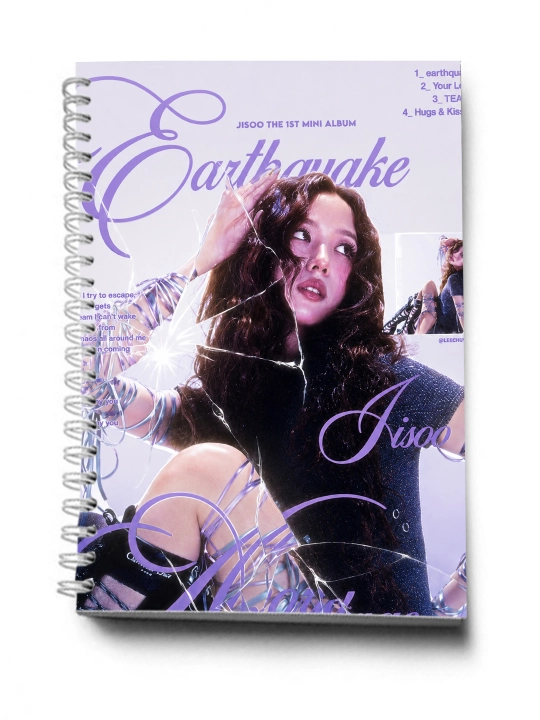 BLACKPINK, K-POP, Bloknot va Planner 2 tasi 1 da - 30 varaqli, 2 bo'limli