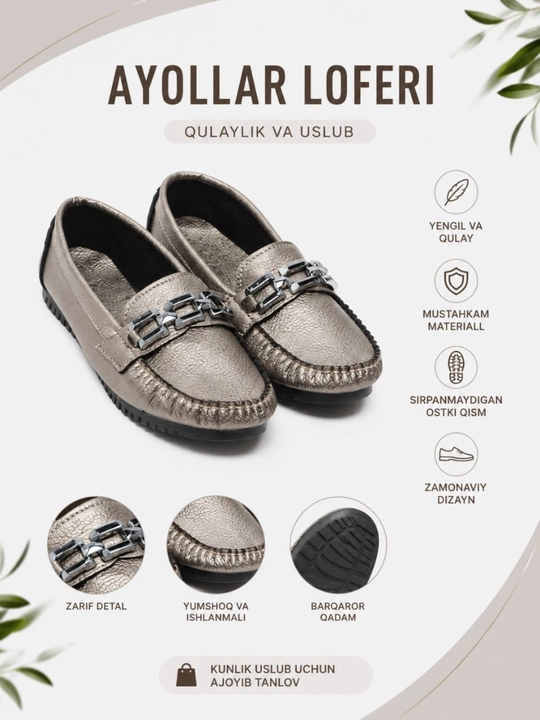 Ayollar uchun baletka, tufli, poyabzal, Pekin, o'lcham 36-40