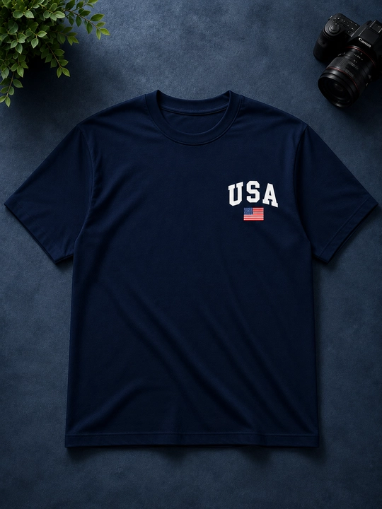 USA printli futbolkalar erkaklar va ayollar uchun, paxta - 