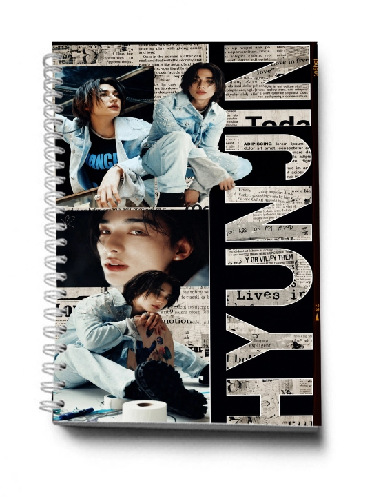 STRAY KIDS, K-POP, Bloknot va Planner 2 tasi 1 da - 30 varaqli, 2 bo'limli