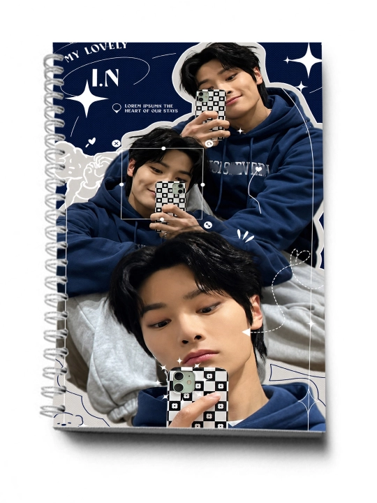 STRAY KIDS, K-POP, Bloknot va Planner 2 tasi 1 da - 30 varaqli, 2 bo'limli