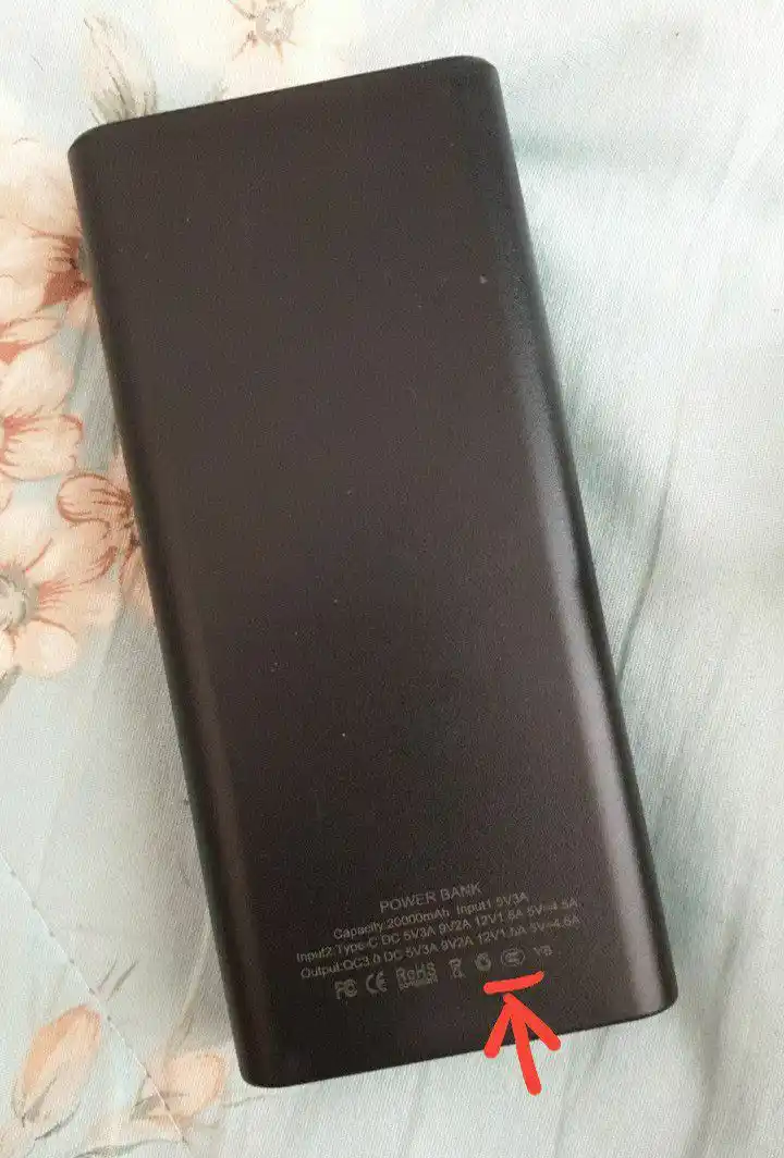 Power bank Tashqi akkumulyator, 20000 mA/soat, 22.5 vt, tez quvvat oladi