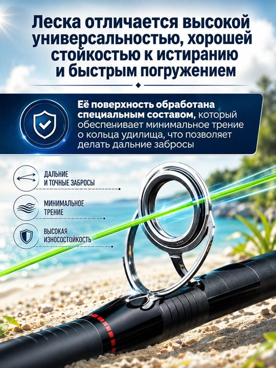 Baliq ovlash uchun monofilament leskalar — mustahkam va chidamli baliqchilik ipi