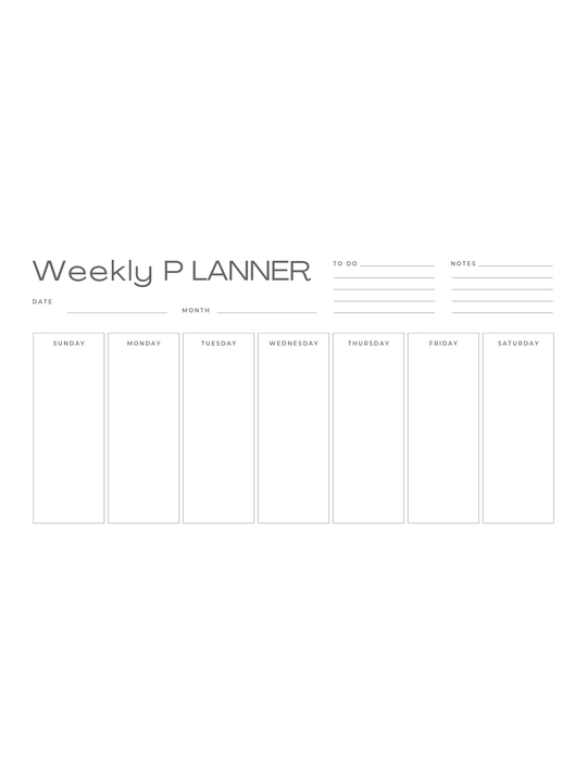 Недельный планер, weekly planner, планер на неделю, еженедельный планер, ежедневник - 
