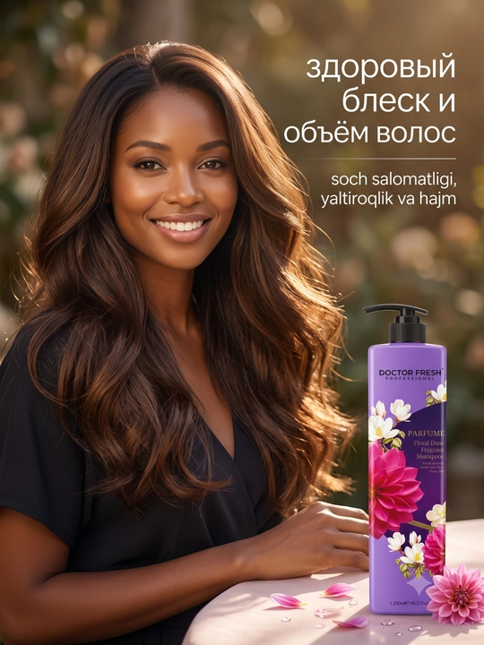 Шампунь для волос Doctor Fresh Parfume, парфюмированный, 8 ароматов, 1200 мл