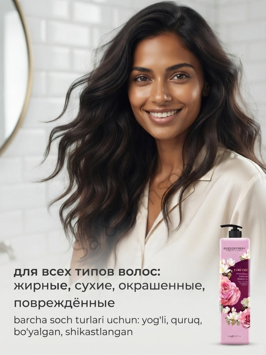 Шампунь для волос Doctor Fresh Parfume, парфюмированный, 8 ароматов, 1200 мл